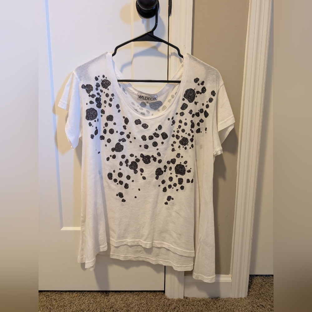 Wildfox Spotted Drapey Tee